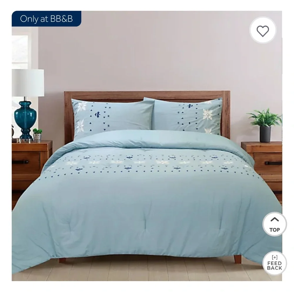 Wild Sage Alana Geometric 3-Piece Reversible Comforter Set